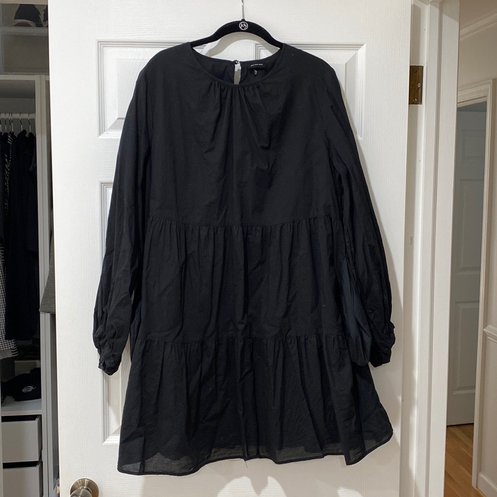 Who What Wear Black Long sleeved Dress